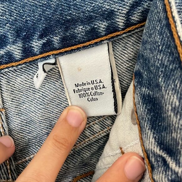 VTG Calvin Klein High Waist Jean Shorts 27 Waist - Picture 8 of 12